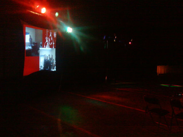 karaoke con proyector